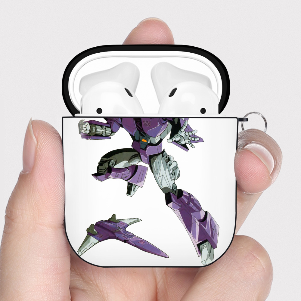 （画像用）  AirPods 第2世代保護ケース ハードシェル ブラック 耐衝撃・防指紋・カラビナ付き