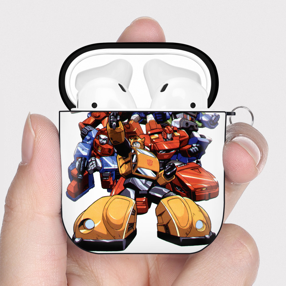 （画像用）  AirPods 第2世代保護ケース ハードシェル ブラック 耐衝撃・防指紋・カラビナ付き