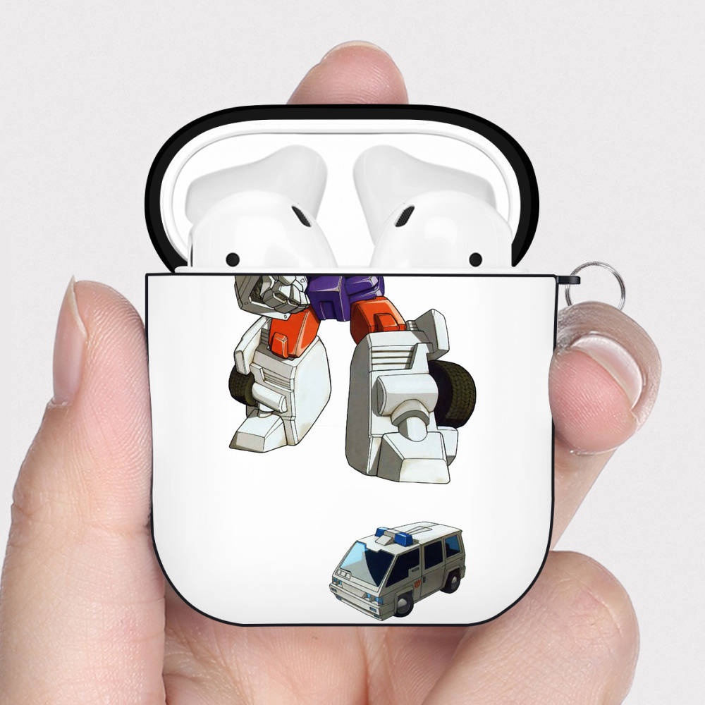 （画像用）  AirPods 第2世代保護ケース ハードシェル ブラック 耐衝撃・防指紋・カラビナ付き