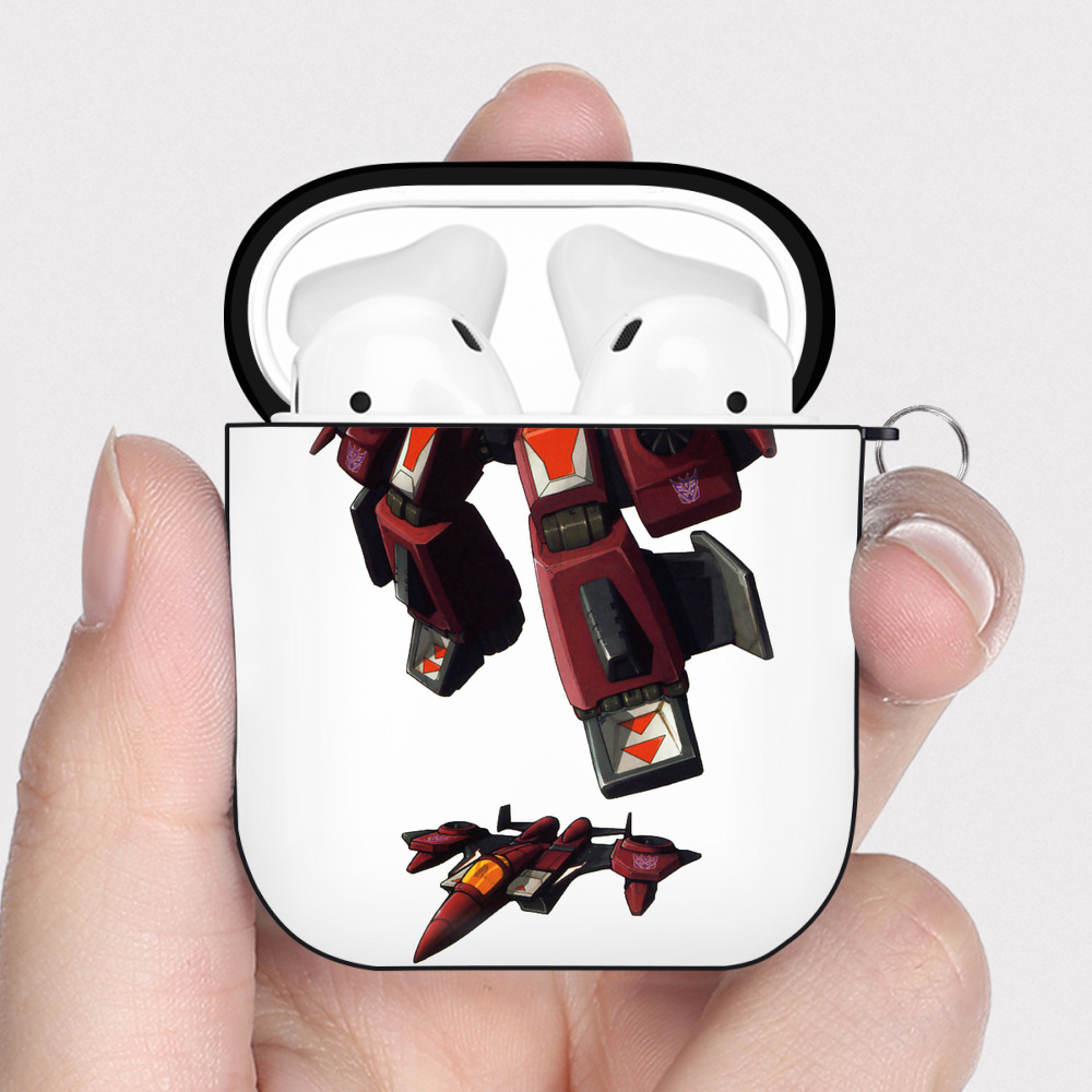 （画像用）  AirPods 第2世代保護ケース ハードシェル ブラック 耐衝撃・防指紋・カラビナ付き