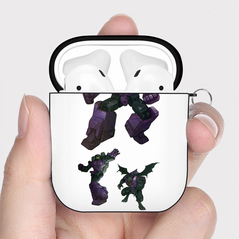 （画像用）  AirPods 第2世代保護ケース ハードシェル ブラック 耐衝撃・防指紋・カラビナ付き