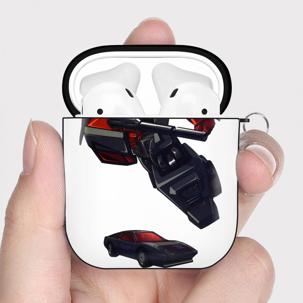 （画像用）  AirPods 第2世代保護ケース ハードシェル ブラック 耐衝撃・防指紋・カラビナ付き