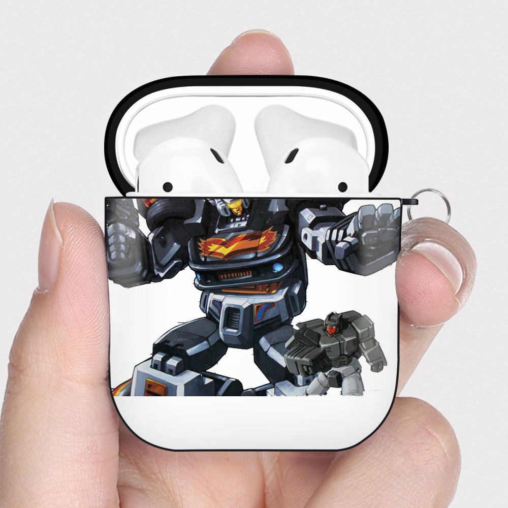 （画像用）  AirPods 第2世代保護ケース ハードシェル ブラック 耐衝撃・防指紋・カラビナ付き
