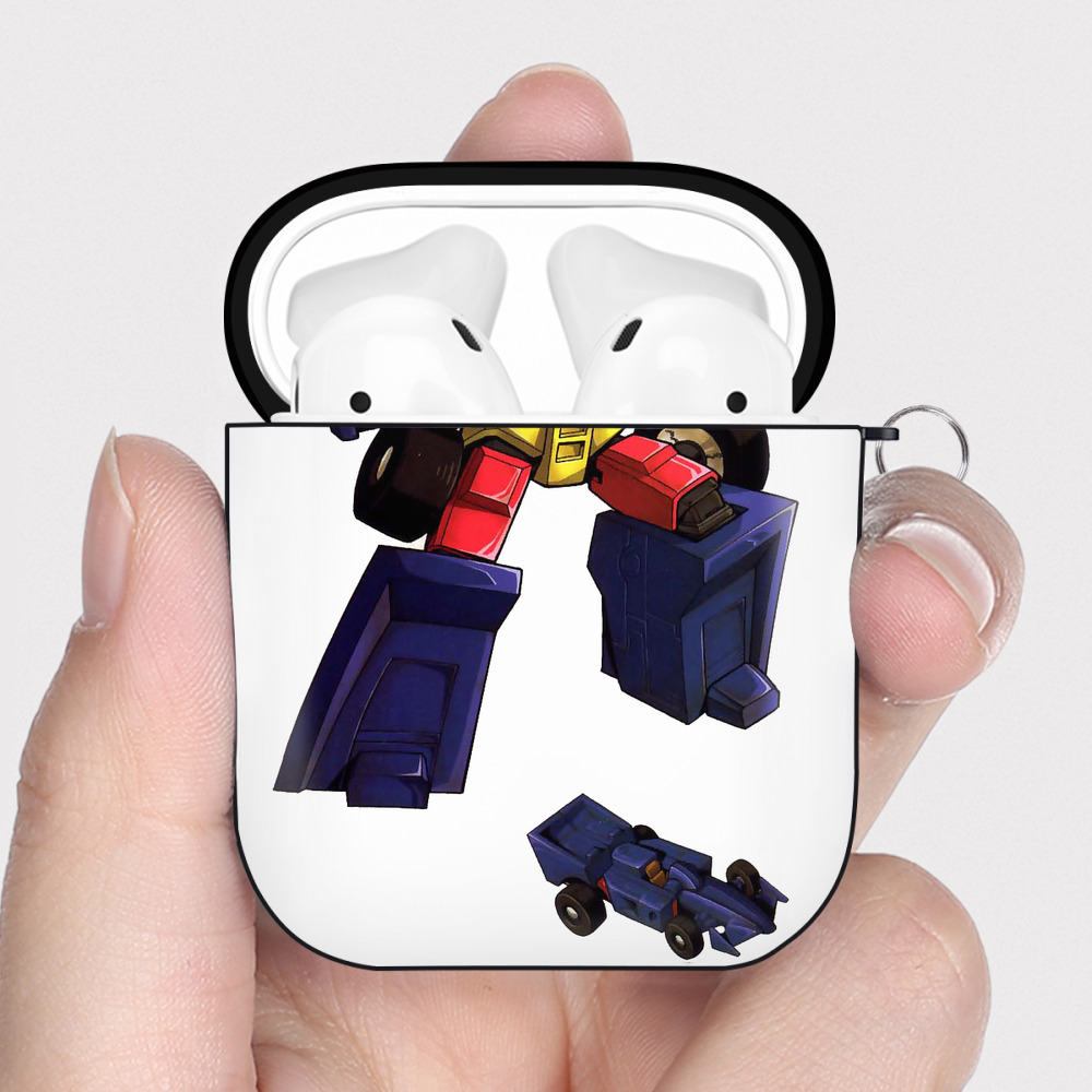 （画像用）  AirPods 第2世代保護ケース ハードシェル ブラック 耐衝撃・防指紋・カラビナ付き