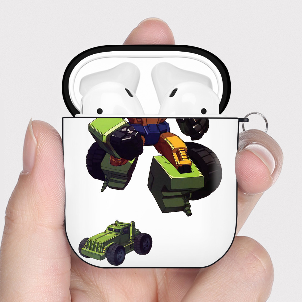 （画像用）  AirPods 第2世代保護ケース ハードシェル ブラック 耐衝撃・防指紋・カラビナ付き