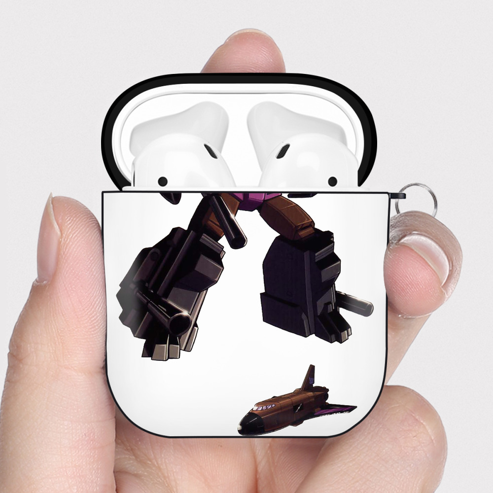 （画像用）  AirPods 第2世代保護ケース ハードシェル ブラック 耐衝撃・防指紋・カラビナ付き