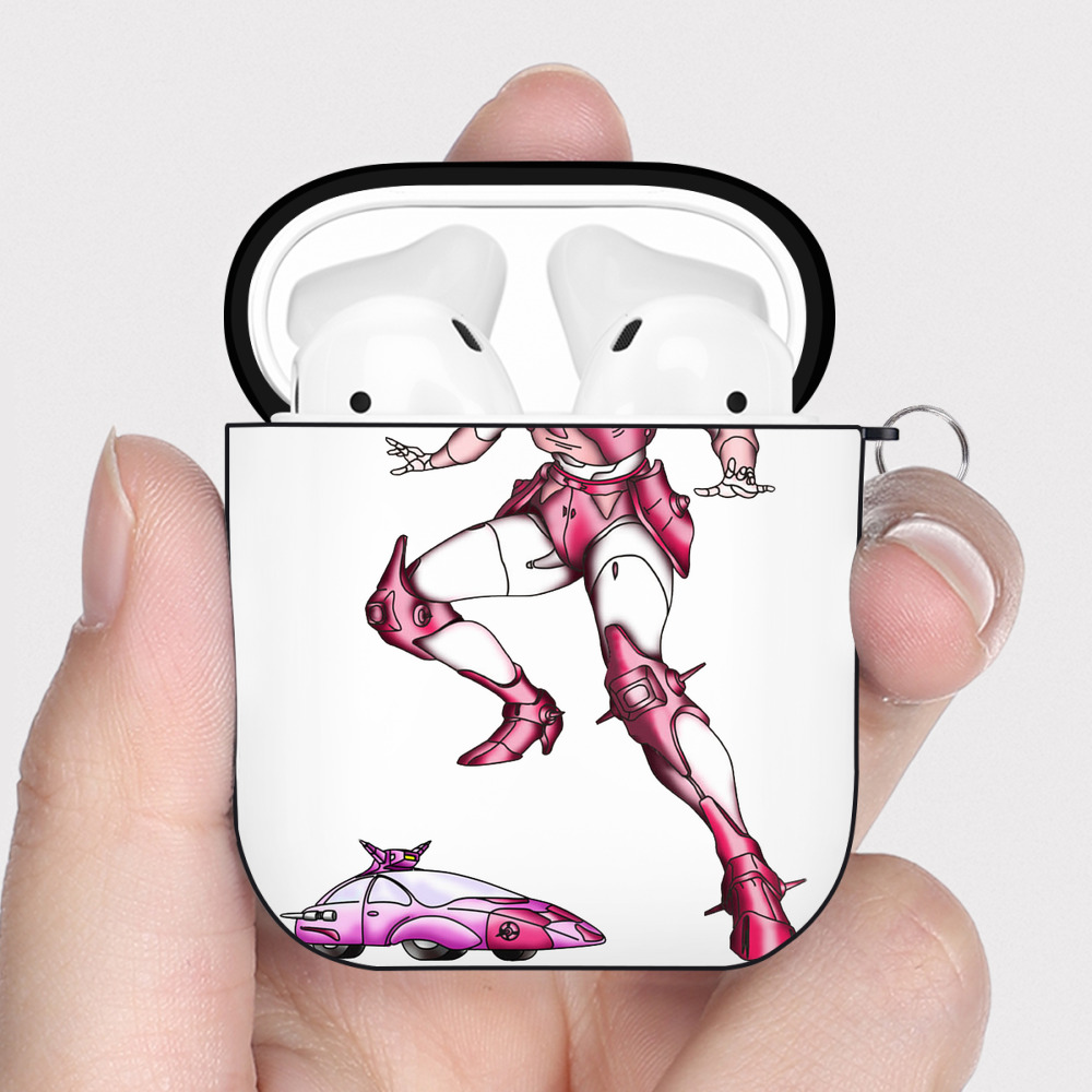 （画像用）  AirPods 第2世代保護ケース ハードシェル ブラック 耐衝撃・防指紋・カラビナ付き
