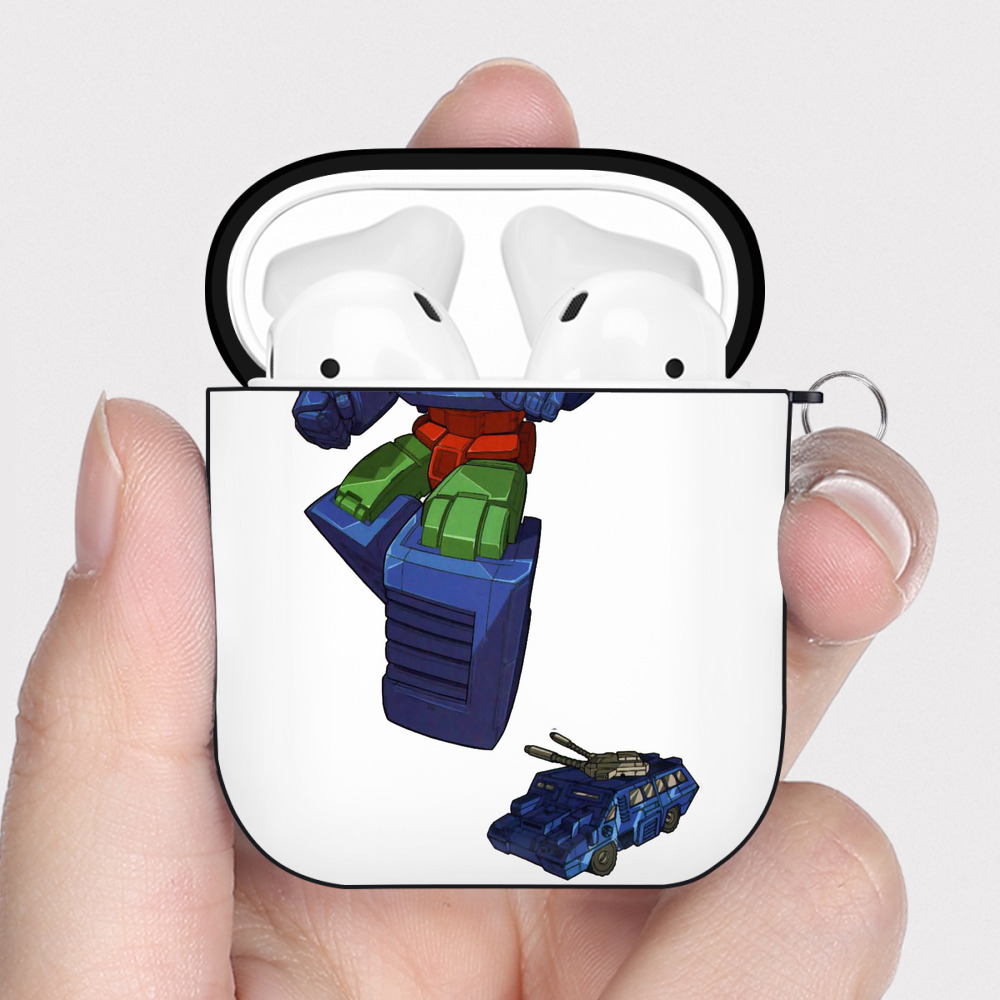 （画像用）  AirPods 第2世代保護ケース ハードシェル ブラック 耐衝撃・防指紋・カラビナ付き