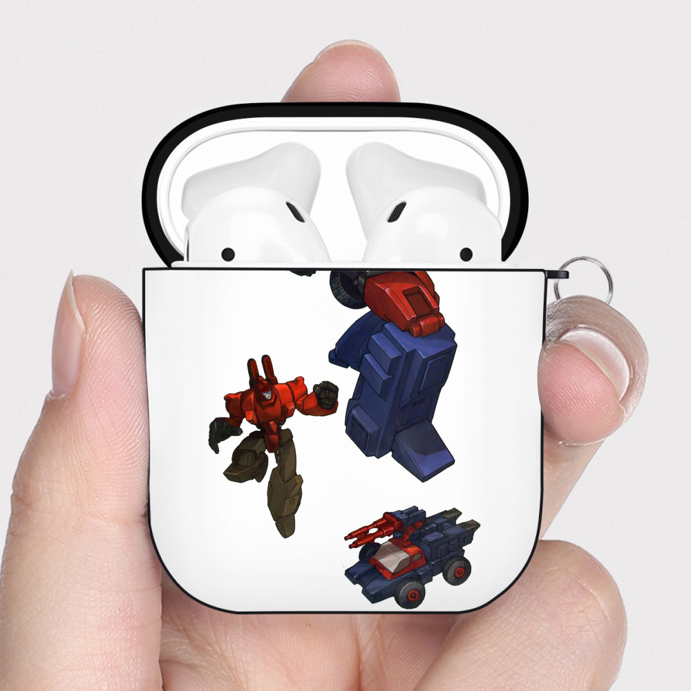 （画像用）  AirPods 第2世代保護ケース ハードシェル ブラック 耐衝撃・防指紋・カラビナ付き