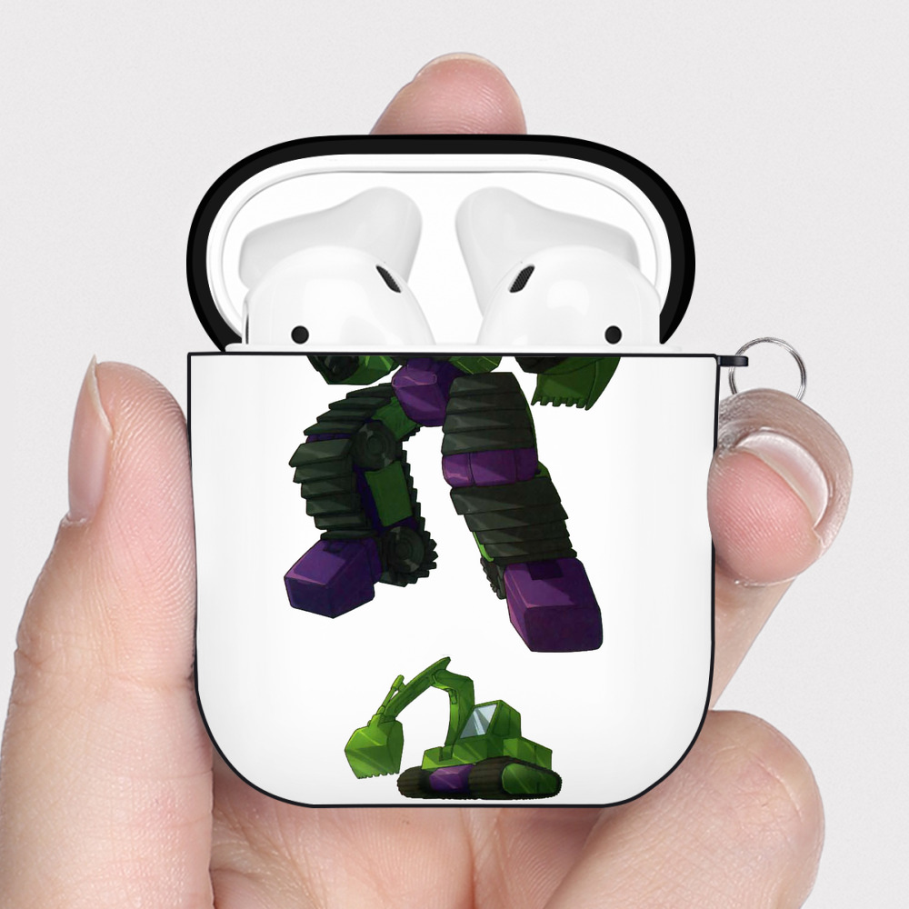 （画像用）  AirPods 第2世代保護ケース ハードシェル ブラック 耐衝撃・防指紋・カラビナ付き