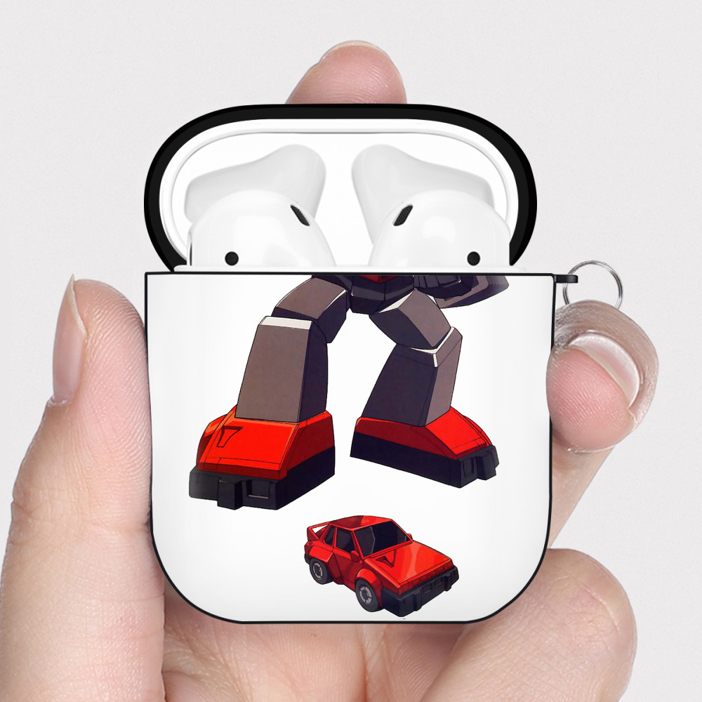 （画像用）  AirPods 第2世代保護ケース ハードシェル ブラック 耐衝撃・防指紋・カラビナ付き