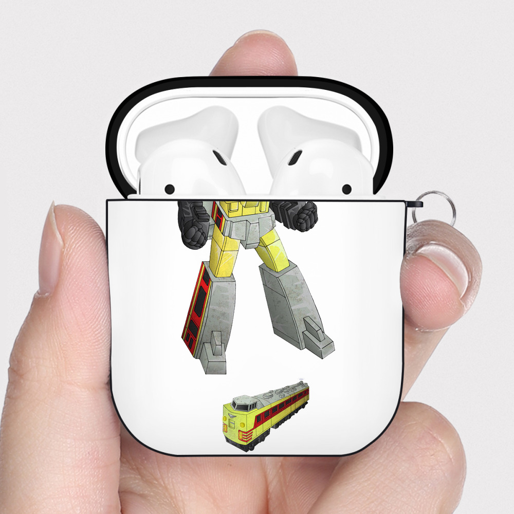 （画像用）  AirPods 第2世代保護ケース ハードシェル ブラック 耐衝撃・防指紋・カラビナ付き