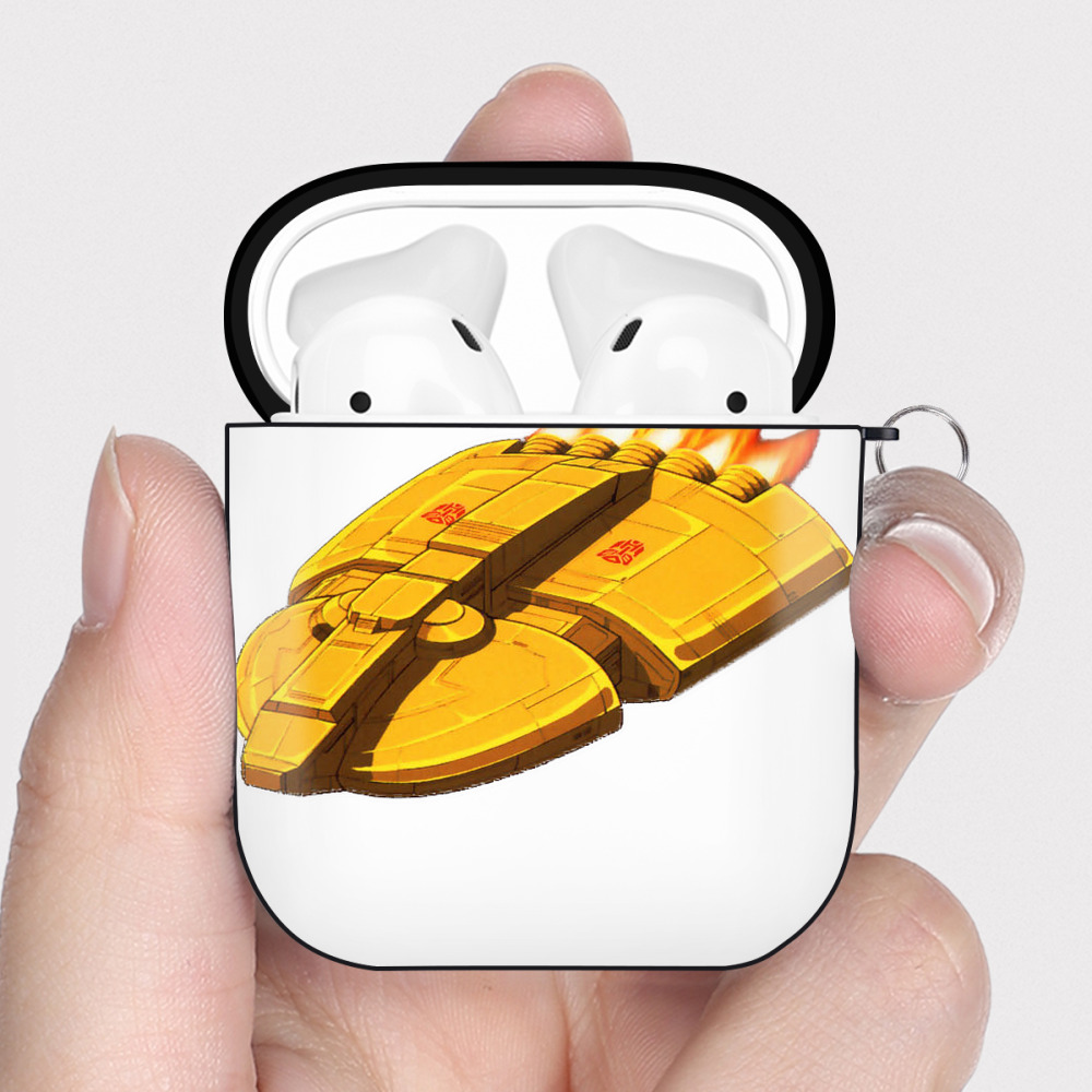 （画像用）  AirPods 第2世代保護ケース ハードシェル ブラック 耐衝撃・防指紋・カラビナ付き