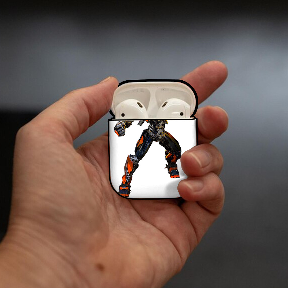  AirPods 第2世代保護ケース ハードシェル ブラック 耐衝撃・防指紋・カラビナ付き
