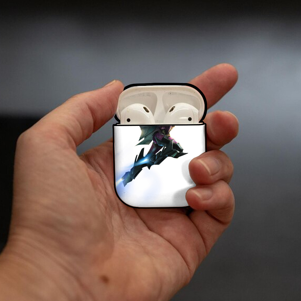  AirPods 第2世代保護ケース ハードシェル ブラック 耐衝撃・防指紋・カラビナ付き