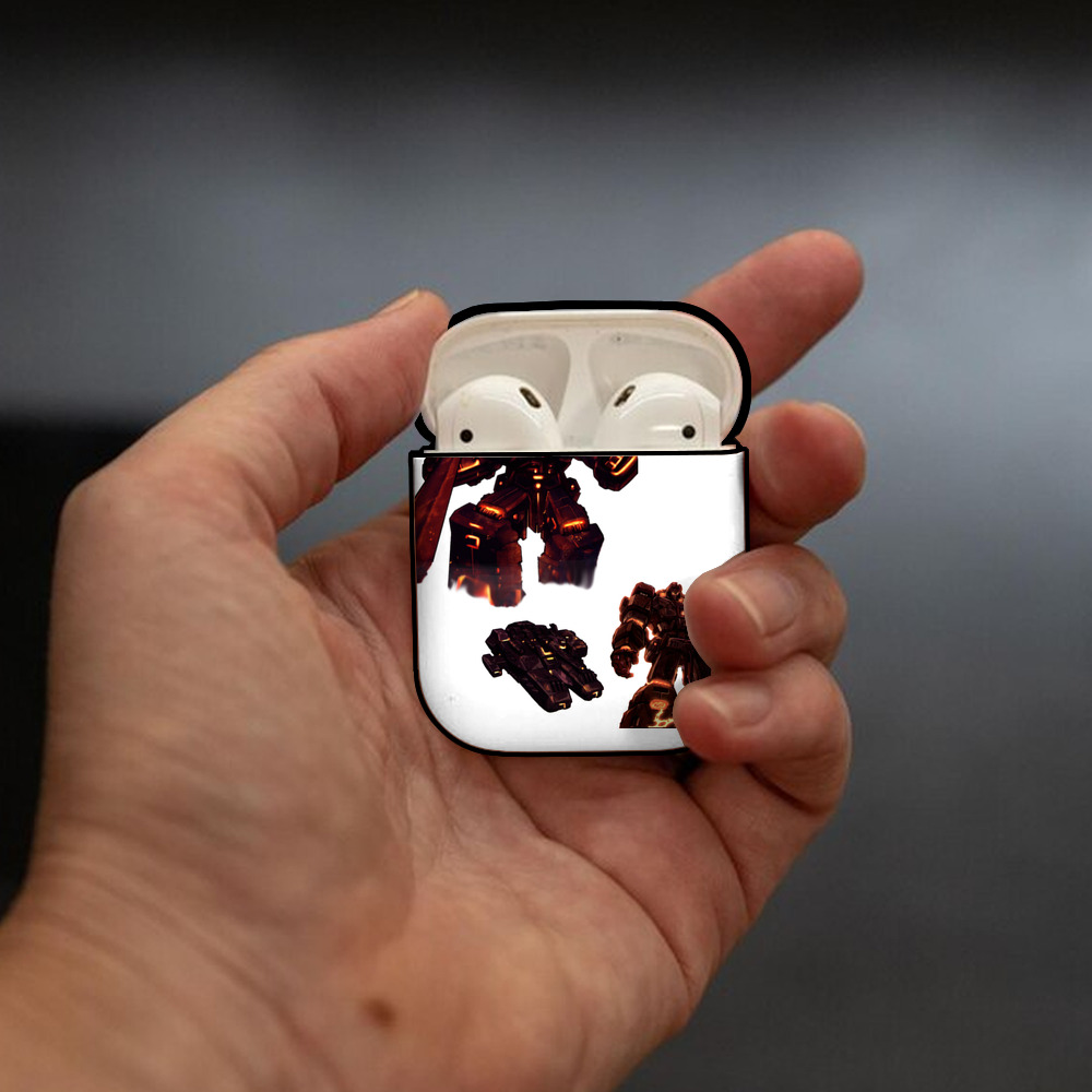  AirPods 第2世代保護ケース ハードシェル ブラック 耐衝撃・防指紋・カラビナ付き