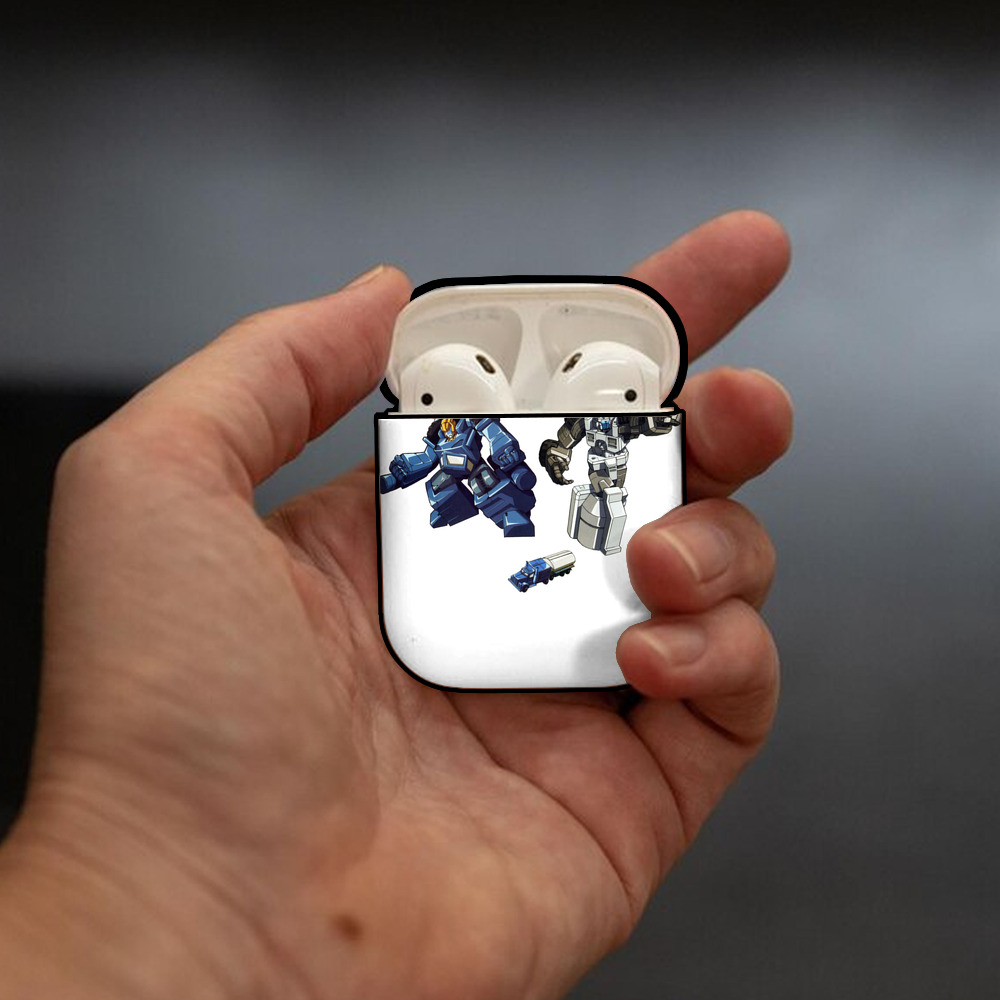  AirPods 第2世代保護ケース ハードシェル ブラック 耐衝撃・防指紋・カラビナ付き