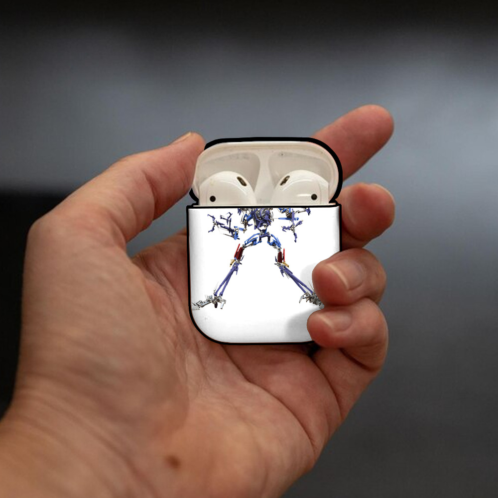  AirPods 第2世代保護ケース ハードシェル ブラック 耐衝撃・防指紋・カラビナ付き