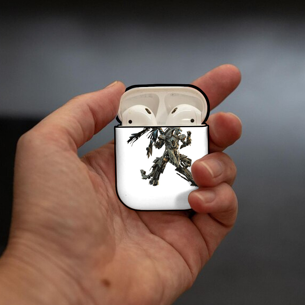  AirPods 第2世代保護ケース ハードシェル ブラック 耐衝撃・防指紋・カラビナ付き