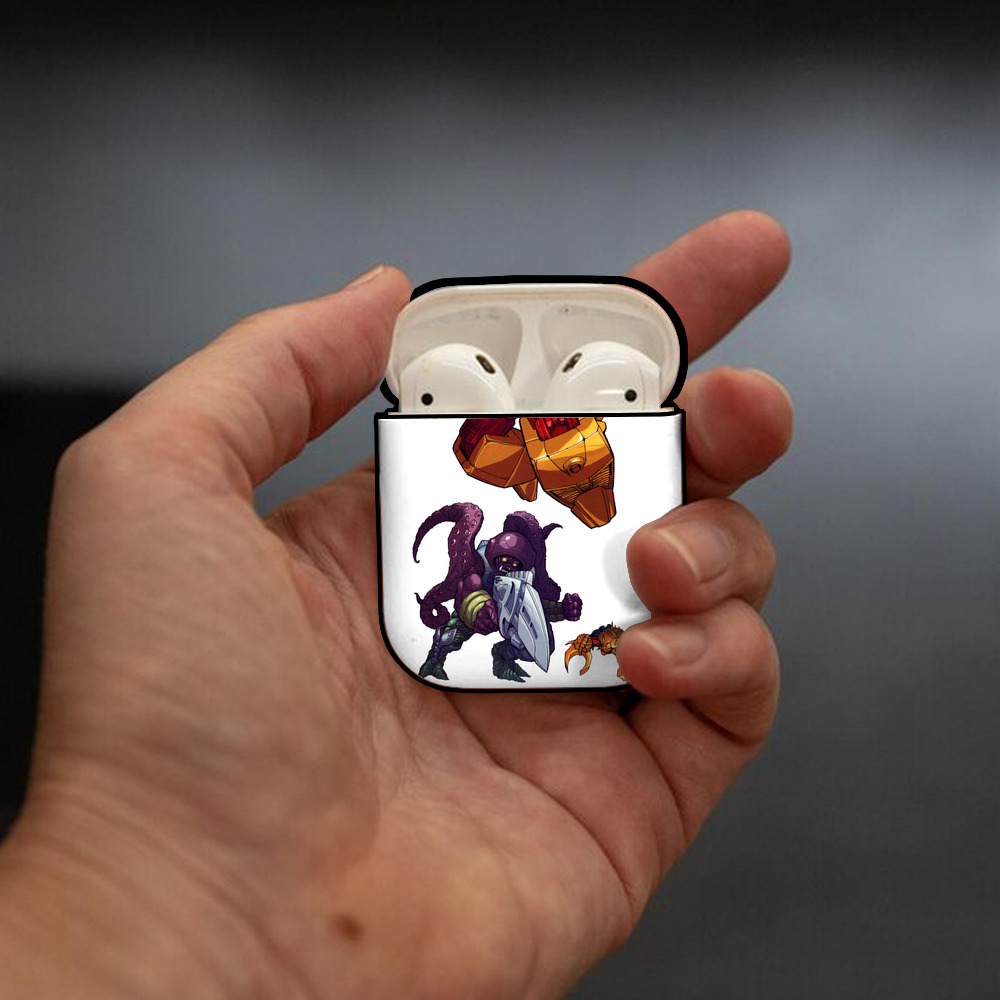  AirPods 第2世代保護ケース ハードシェル ブラック 耐衝撃・防指紋・カラビナ付き