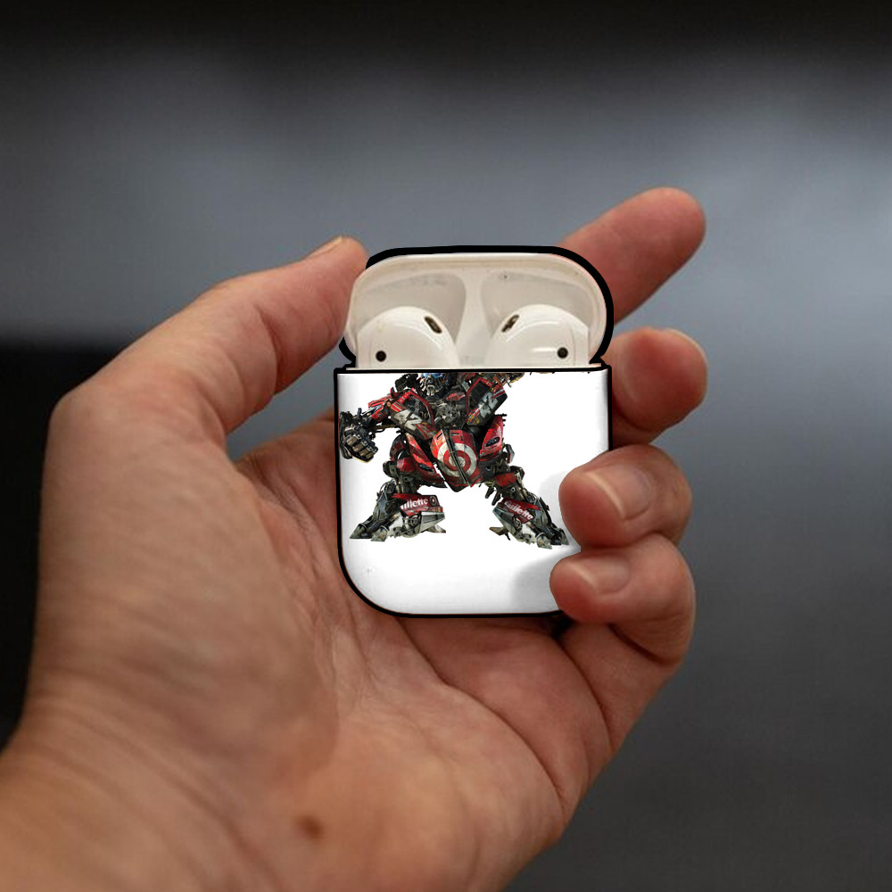  AirPods 第2世代保護ケース ハードシェル ブラック 耐衝撃・防指紋・カラビナ付き