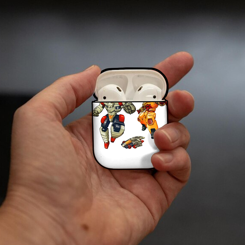  AirPods 第2世代保護ケース ハードシェル ブラック 耐衝撃・防指紋・カラビナ付き