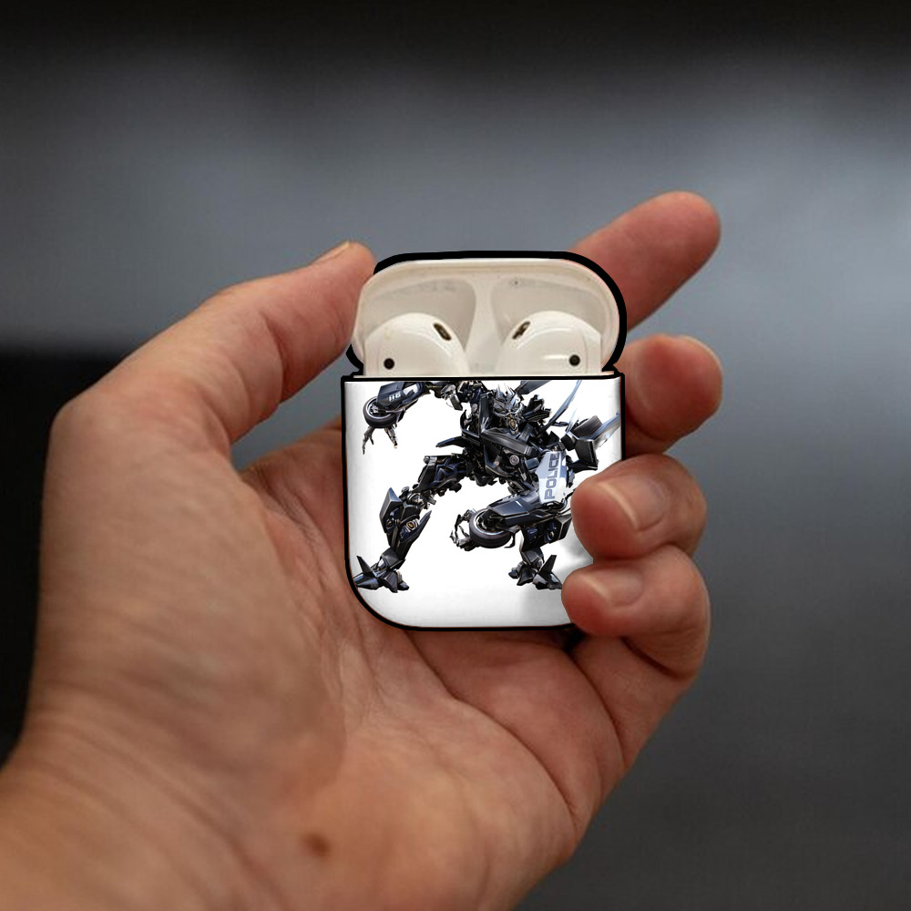  AirPods 第2世代保護ケース ハードシェル ブラック 耐衝撃・防指紋・カラビナ付き