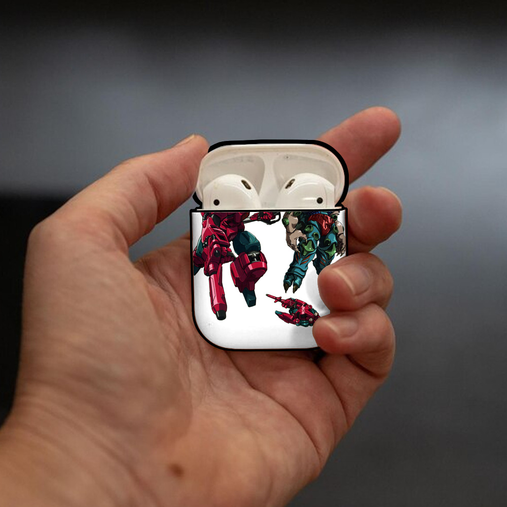  AirPods 第2世代保護ケース ハードシェル ブラック 耐衝撃・防指紋・カラビナ付き