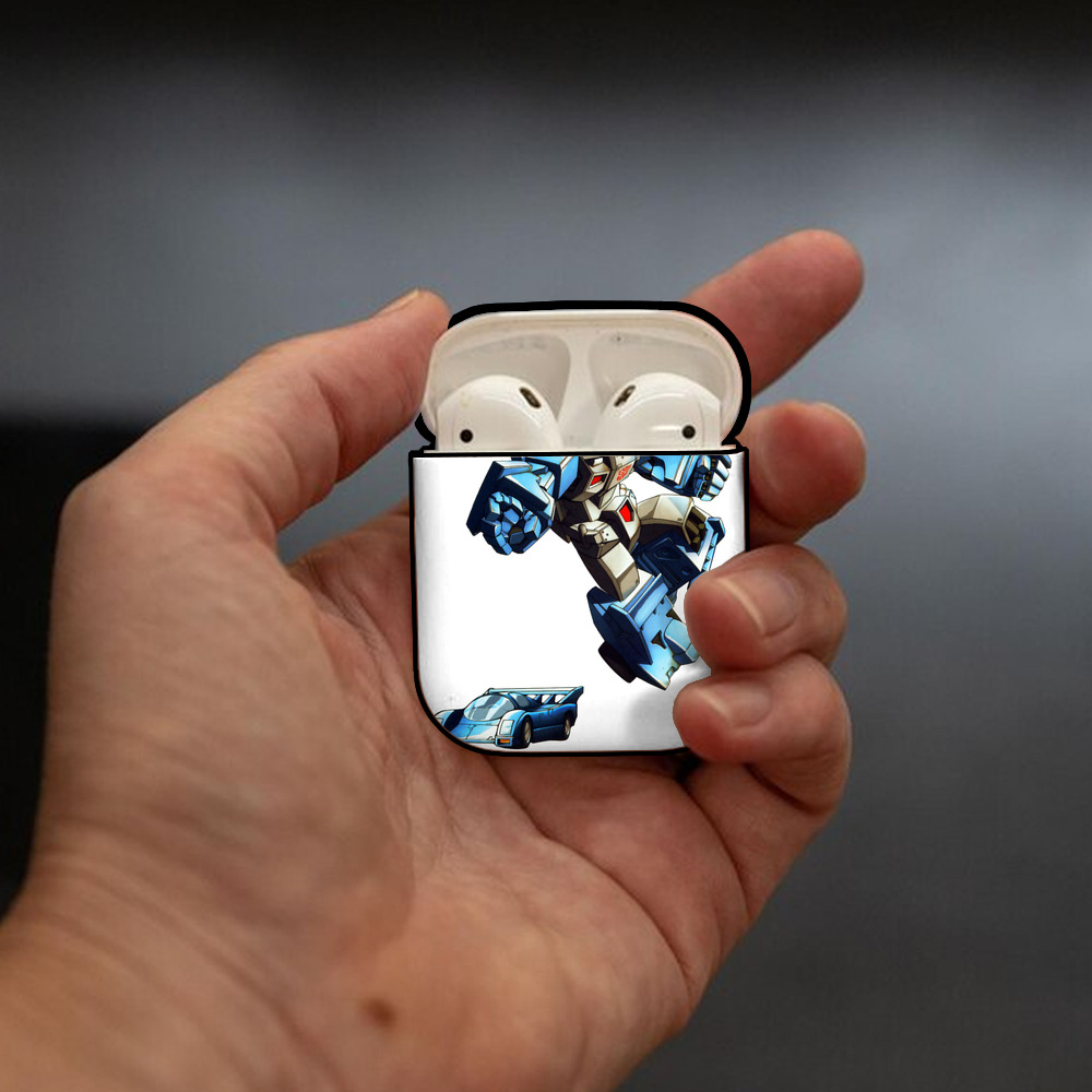  AirPods 第2世代保護ケース ハードシェル ブラック 耐衝撃・防指紋・カラビナ付き