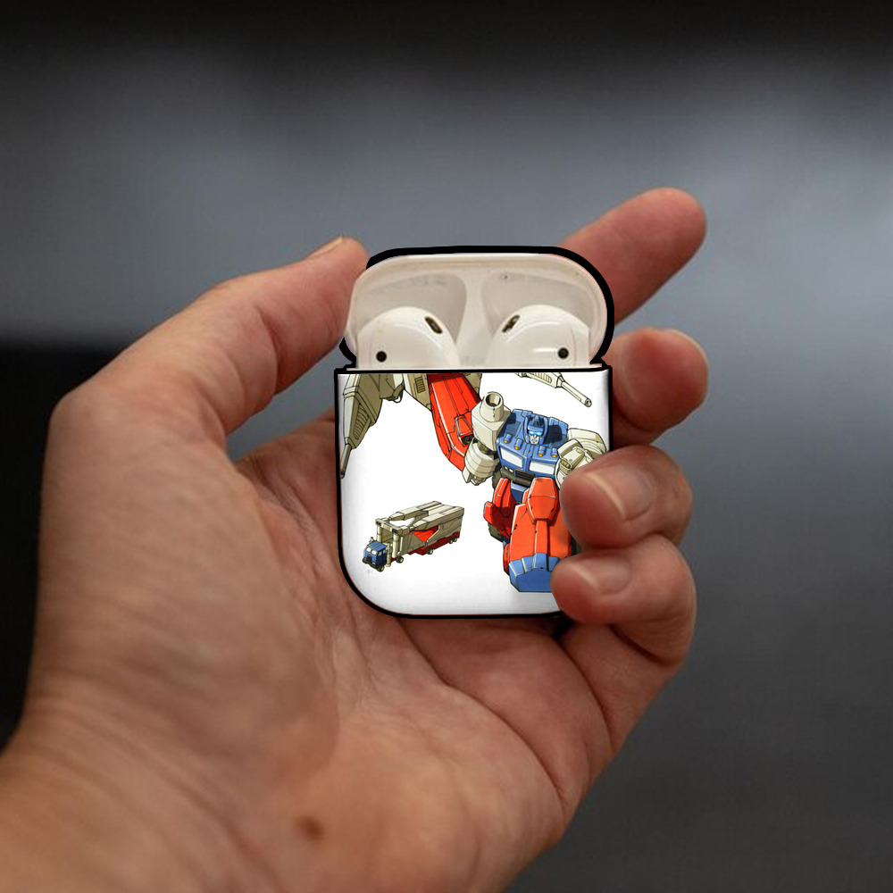  AirPods 第2世代保護ケース ハードシェル ブラック 耐衝撃・防指紋・カラビナ付き