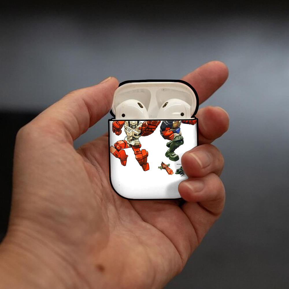  AirPods 第2世代保護ケース ハードシェル ブラック 耐衝撃・防指紋・カラビナ付き