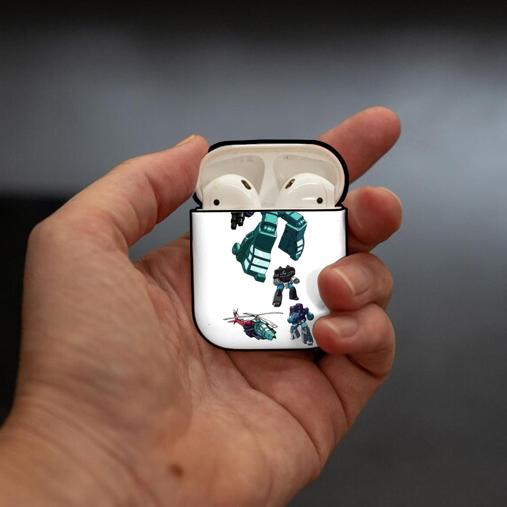  AirPods 第2世代保護ケース ハードシェル ブラック 耐衝撃・防指紋・カラビナ付き