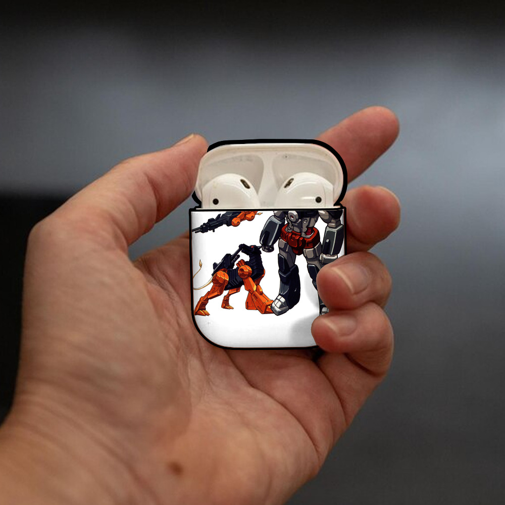 AirPods 第2世代保護ケース ハードシェル ブラック 耐衝撃・防指紋・カラビナ付き
