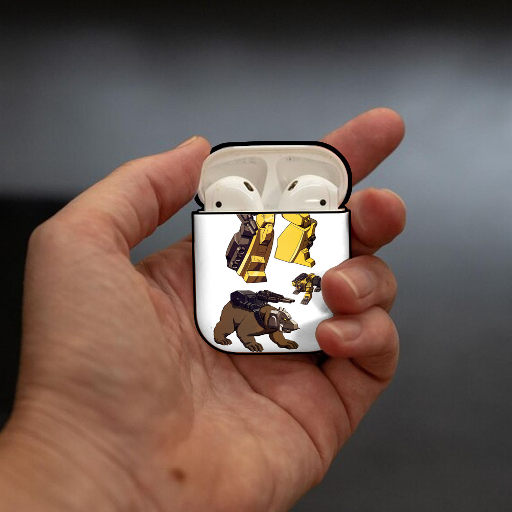  AirPods 第2世代保護ケース ハードシェル ブラック 耐衝撃・防指紋・カラビナ付き