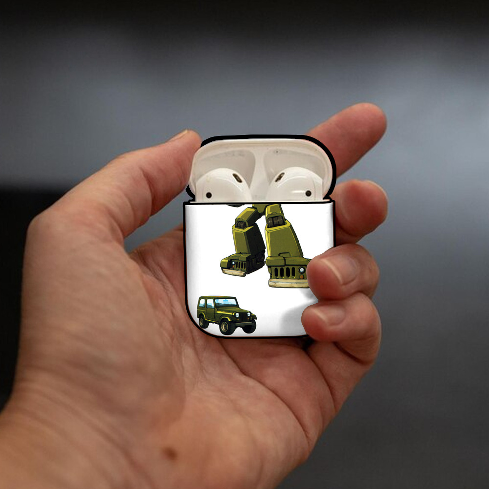 AirPods 第2世代保護ケース ハードシェル ブラック 耐衝撃・防指紋・カラビナ付き