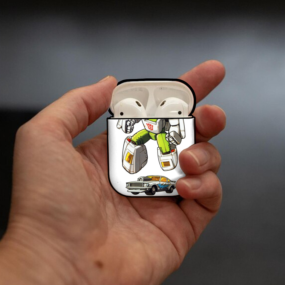  AirPods 第2世代保護ケース ハードシェル ブラック 耐衝撃・防指紋・カラビナ付き
