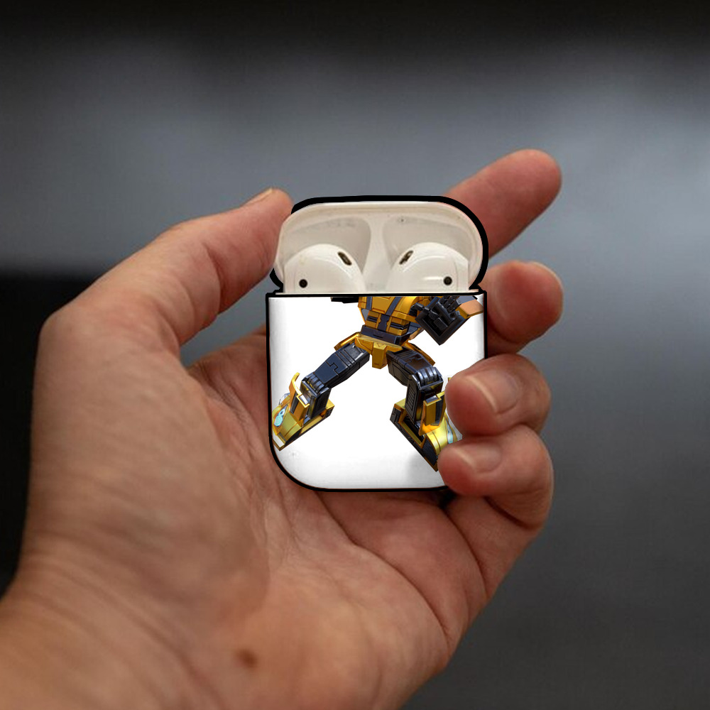  AirPods 第2世代保護ケース ハードシェル ブラック 耐衝撃・防指紋・カラビナ付き