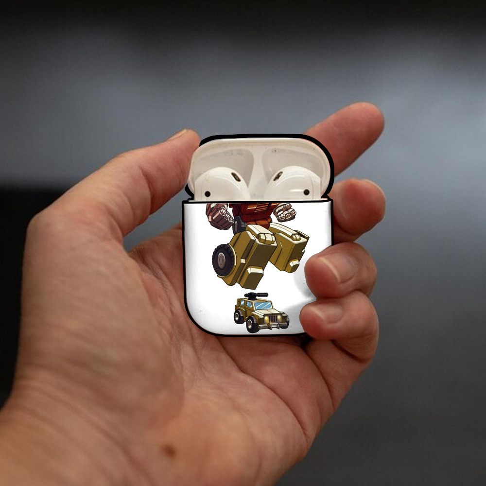  AirPods 第2世代保護ケース ハードシェル ブラック 耐衝撃・防指紋・カラビナ付き