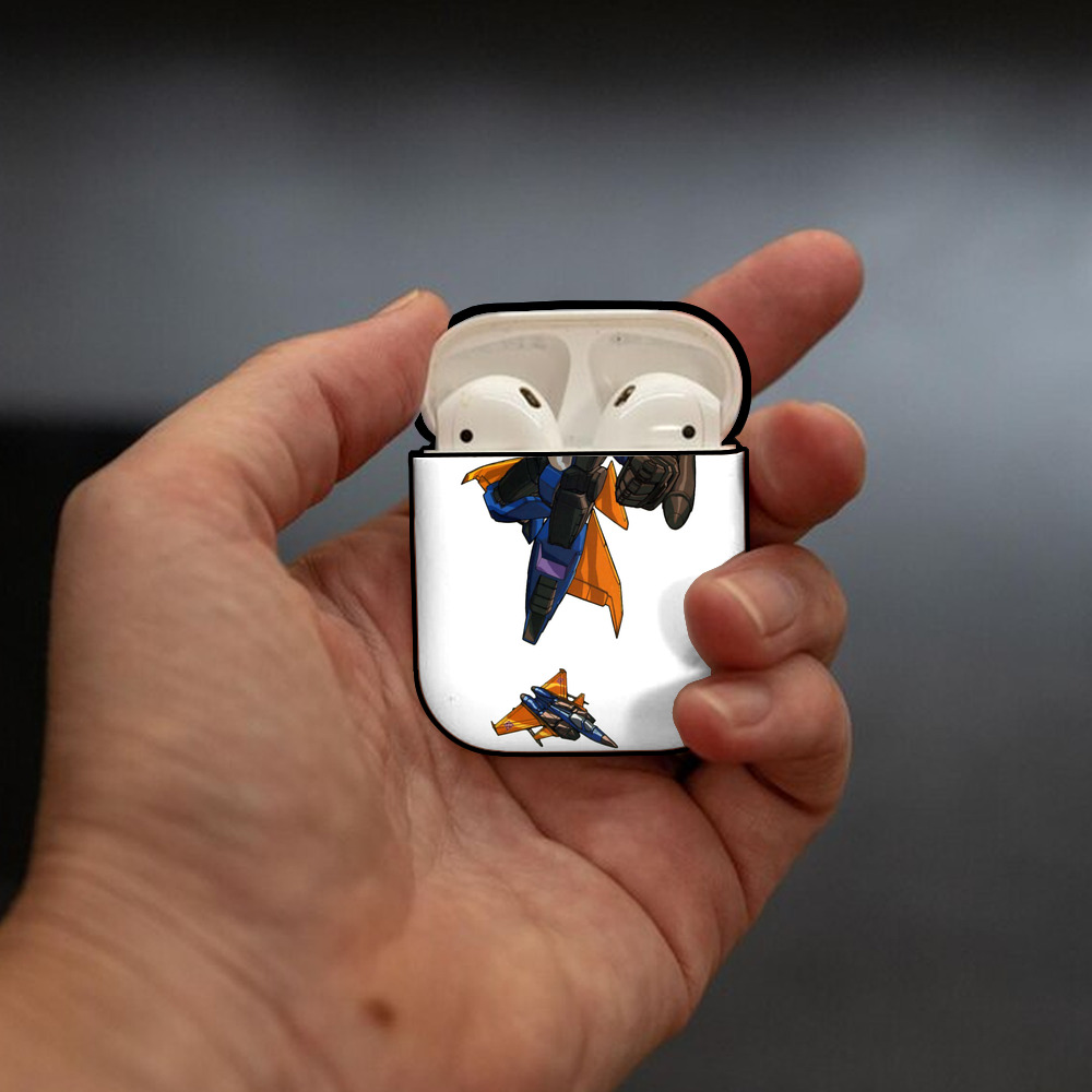  AirPods 第2世代保護ケース ハードシェル ブラック 耐衝撃・防指紋・カラビナ付き