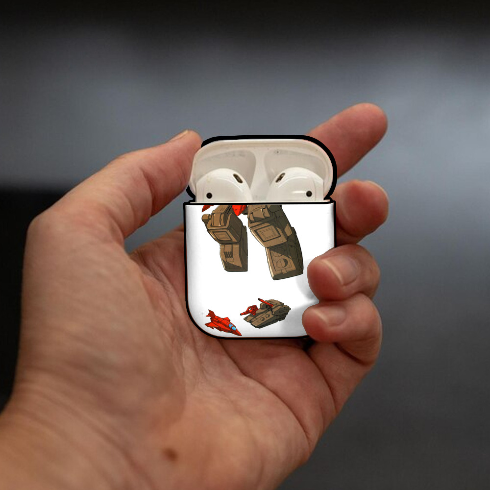  AirPods 第2世代保護ケース ハードシェル ブラック 耐衝撃・防指紋・カラビナ付き