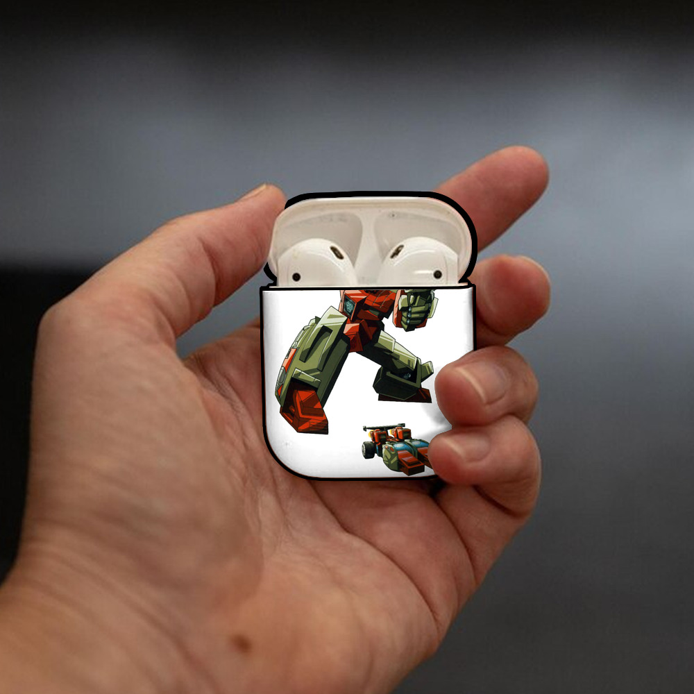  AirPods 第2世代保護ケース ハードシェル ブラック 耐衝撃・防指紋・カラビナ付き