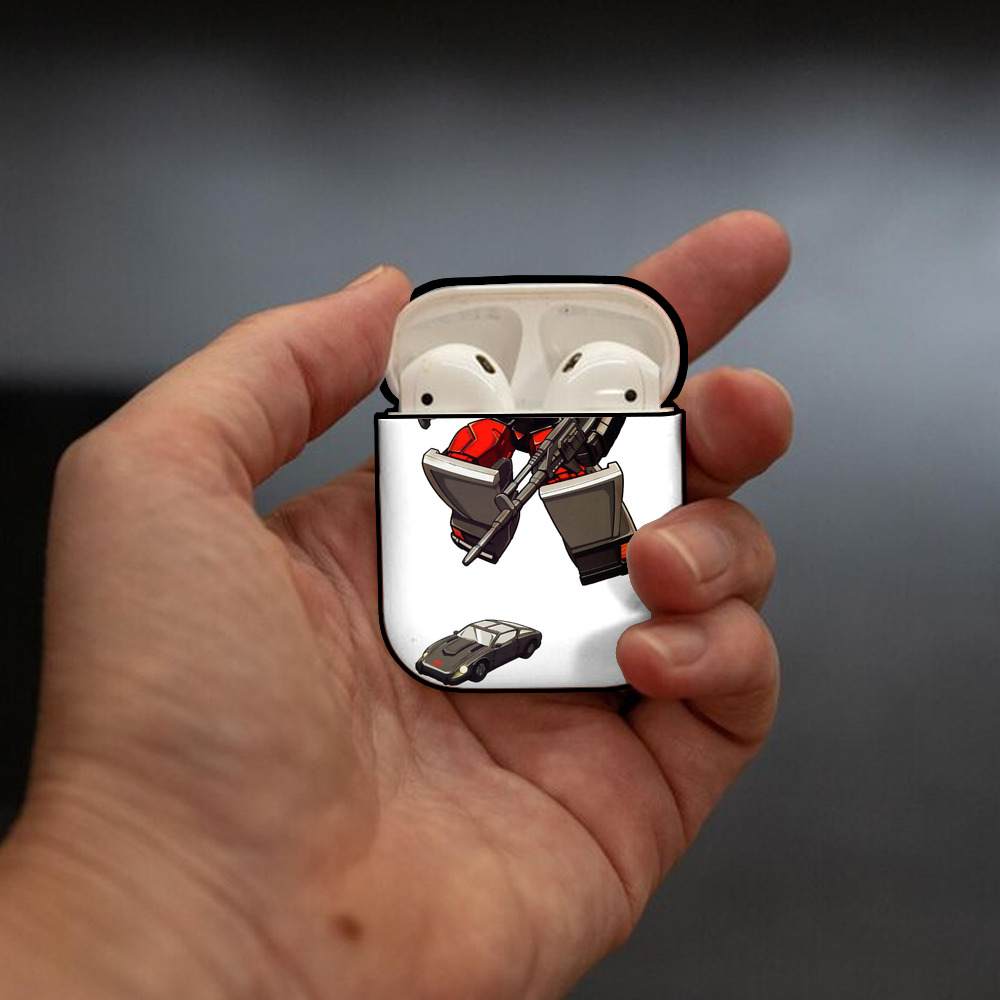  AirPods 第2世代保護ケース ハードシェル ブラック 耐衝撃・防指紋・カラビナ付き