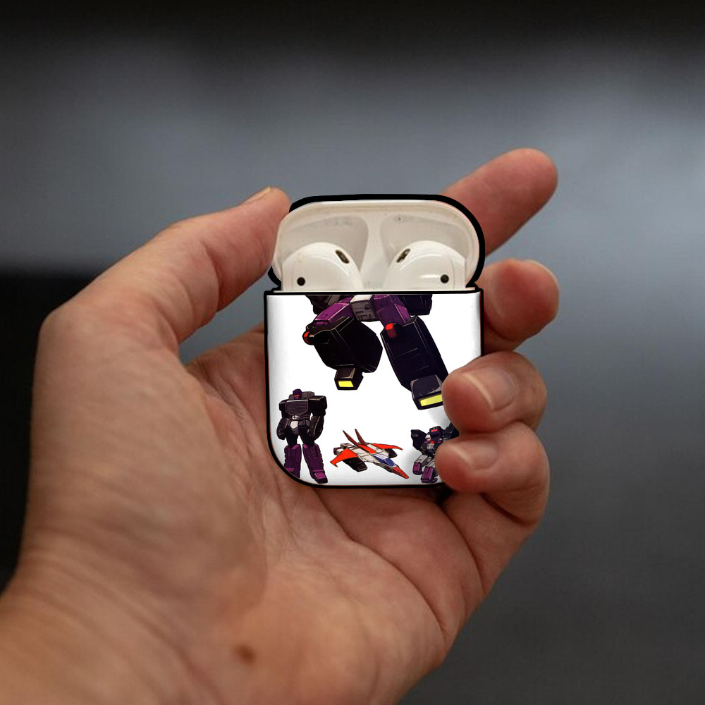  AirPods 第2世代保護ケース ハードシェル ブラック 耐衝撃・防指紋・カラビナ付き