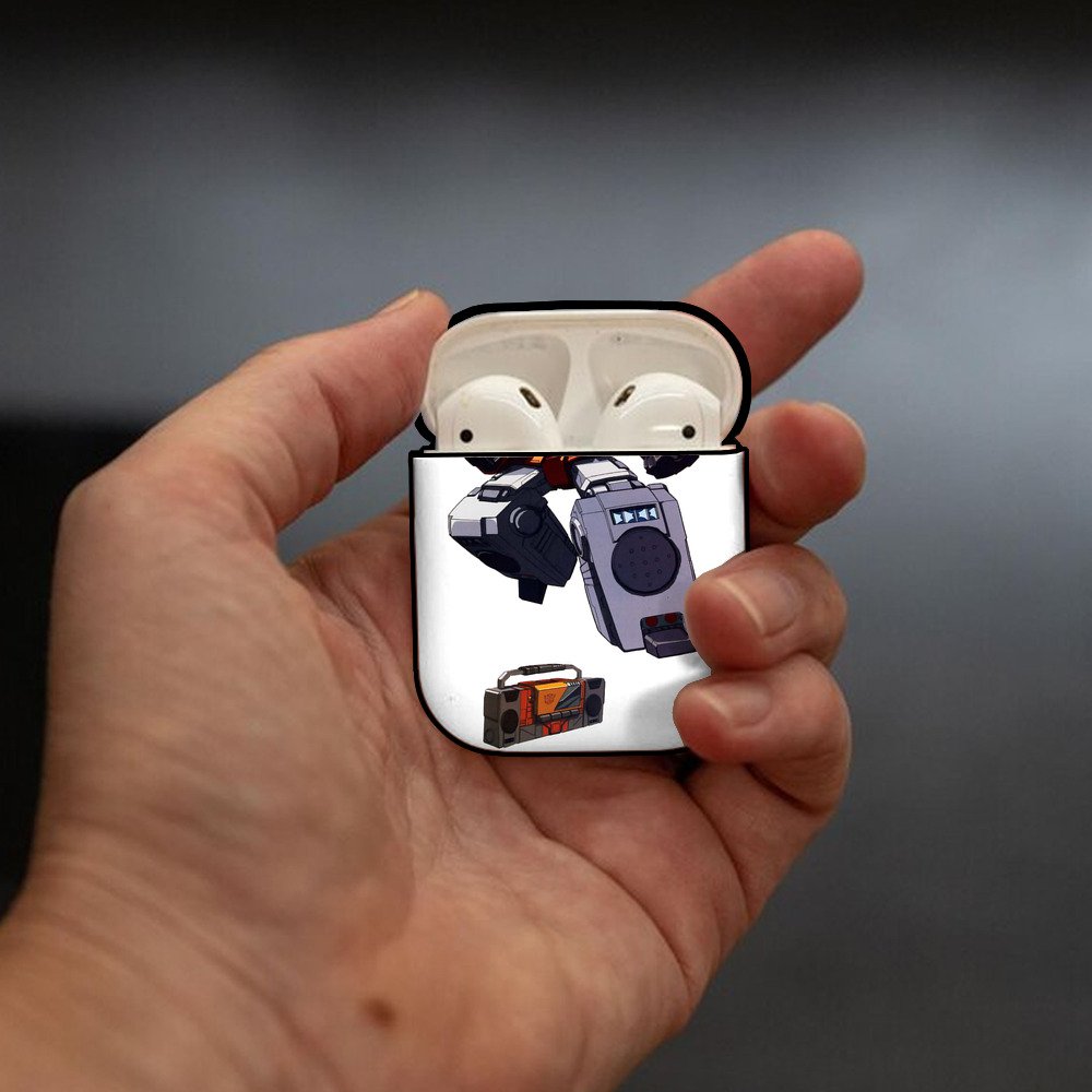  AirPods 第2世代保護ケース ハードシェル ブラック 耐衝撃・防指紋・カラビナ付き