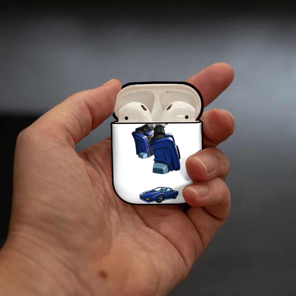  AirPods 第2世代保護ケース ハードシェル ブラック 耐衝撃・防指紋・カラビナ付き
