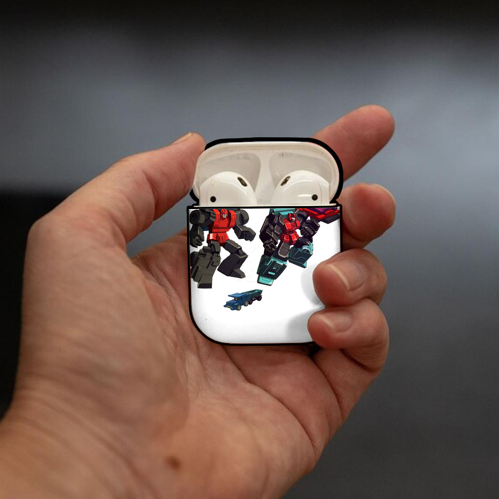  AirPods 第2世代保護ケース ハードシェル ブラック 耐衝撃・防指紋・カラビナ付き