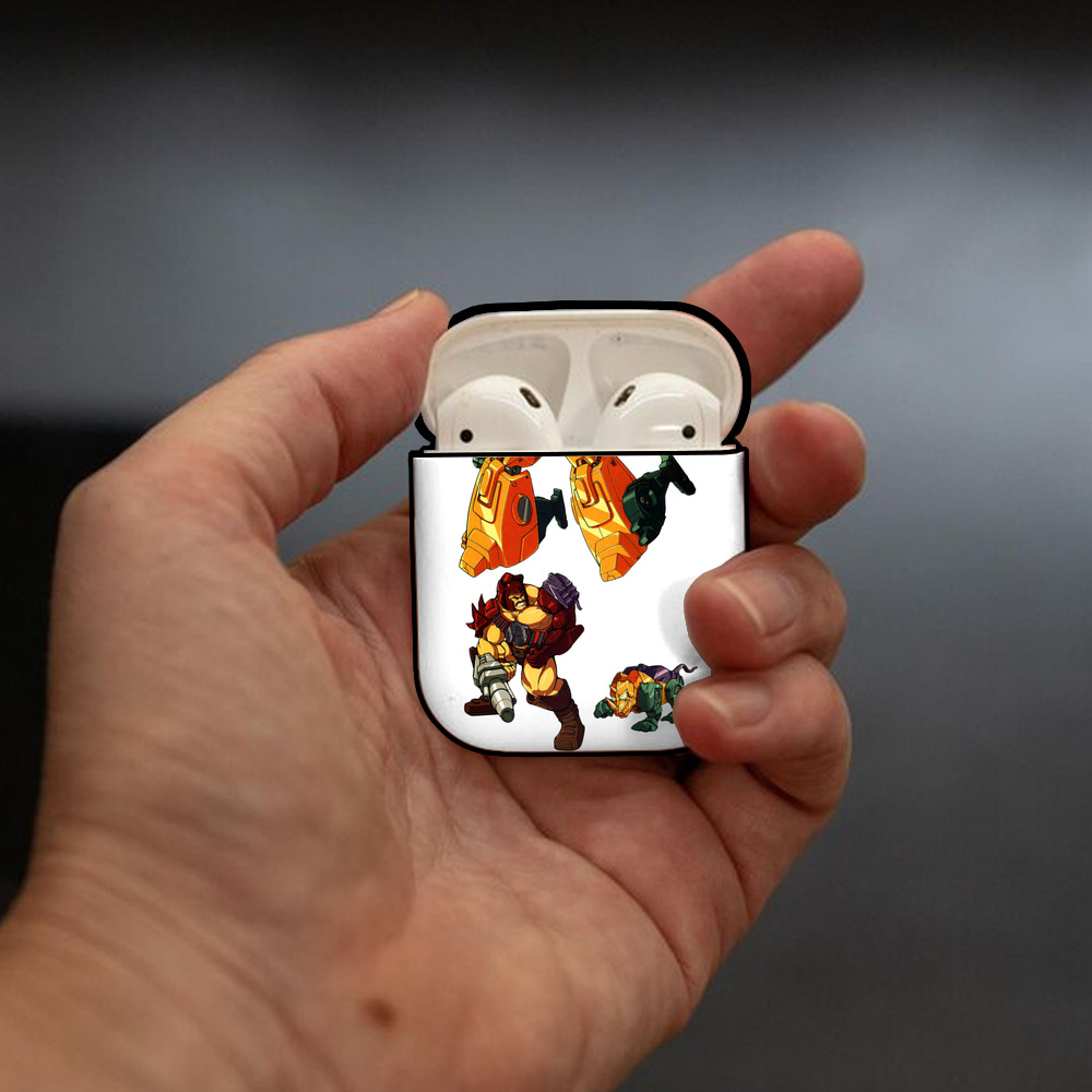  AirPods 第2世代保護ケース ハードシェル ブラック 耐衝撃・防指紋・カラビナ付き