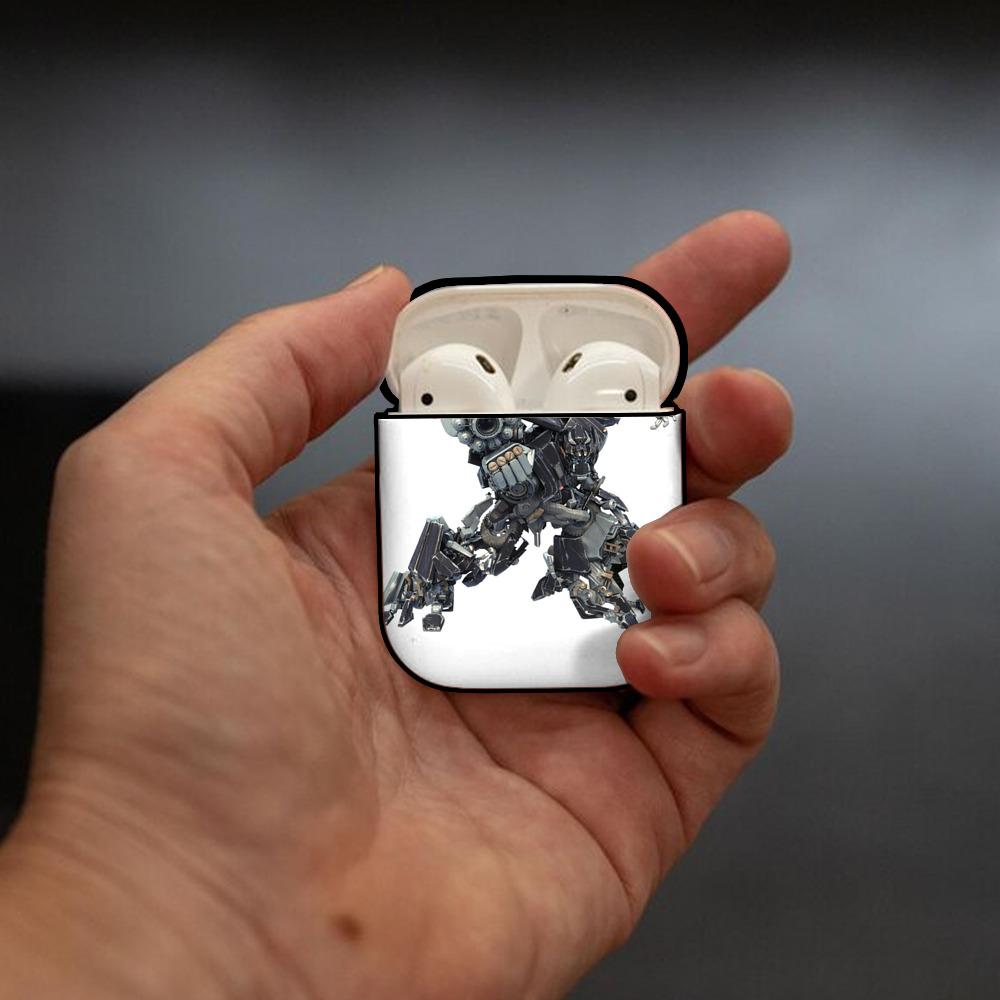  AirPods 第2世代保護ケース ハードシェル ブラック 耐衝撃・防指紋・カラビナ付き