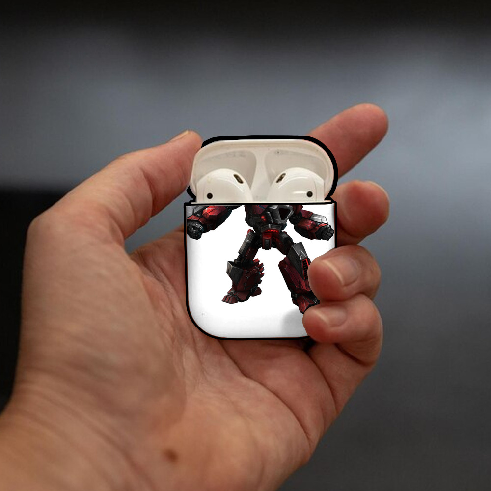  AirPods 第2世代保護ケース ハードシェル ブラック 耐衝撃・防指紋・カラビナ付き