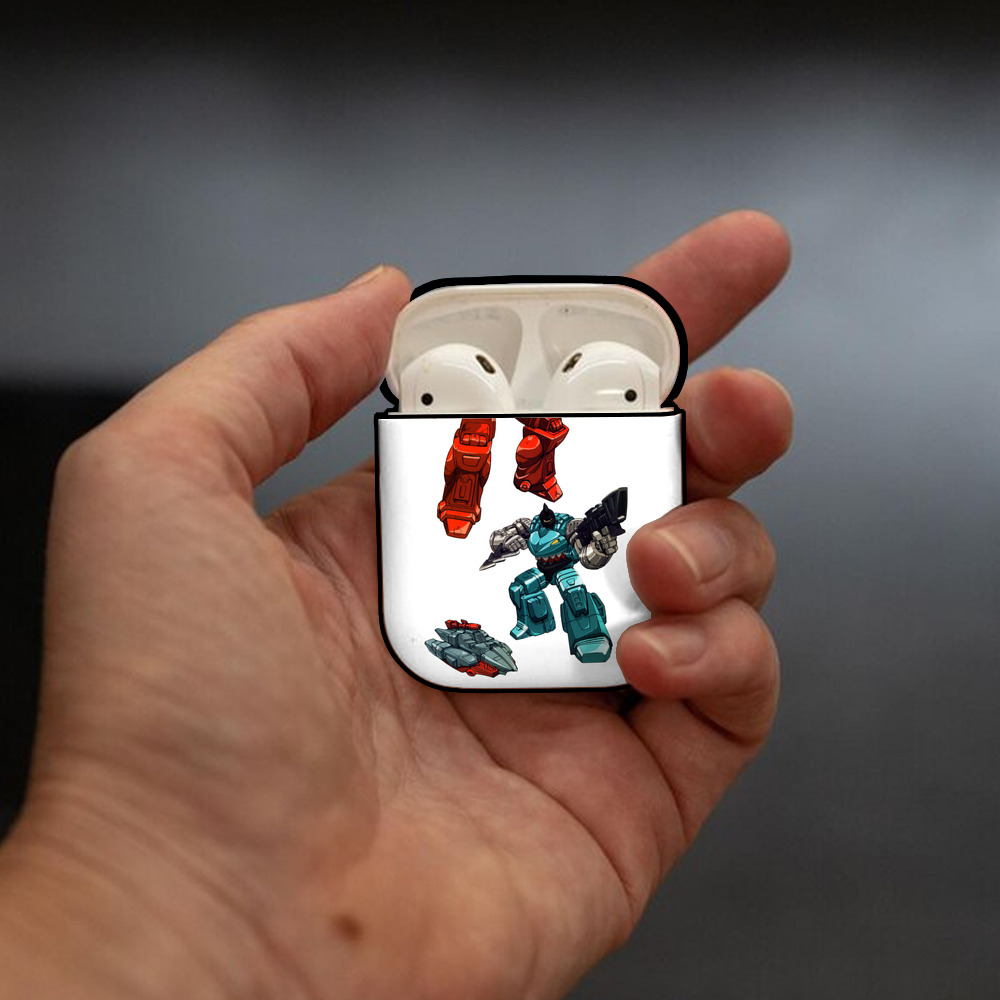  AirPods 第2世代保護ケース ハードシェル ブラック 耐衝撃・防指紋・カラビナ付き